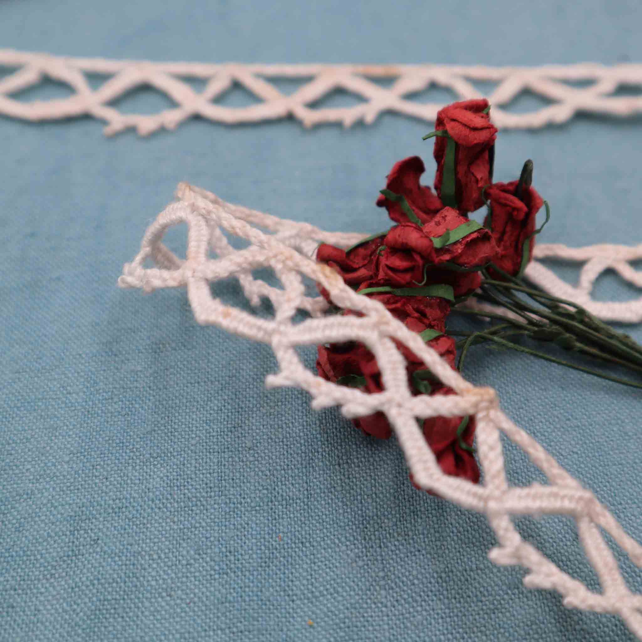 Handmade Hemp Lace Trim - Bobbins&Needles