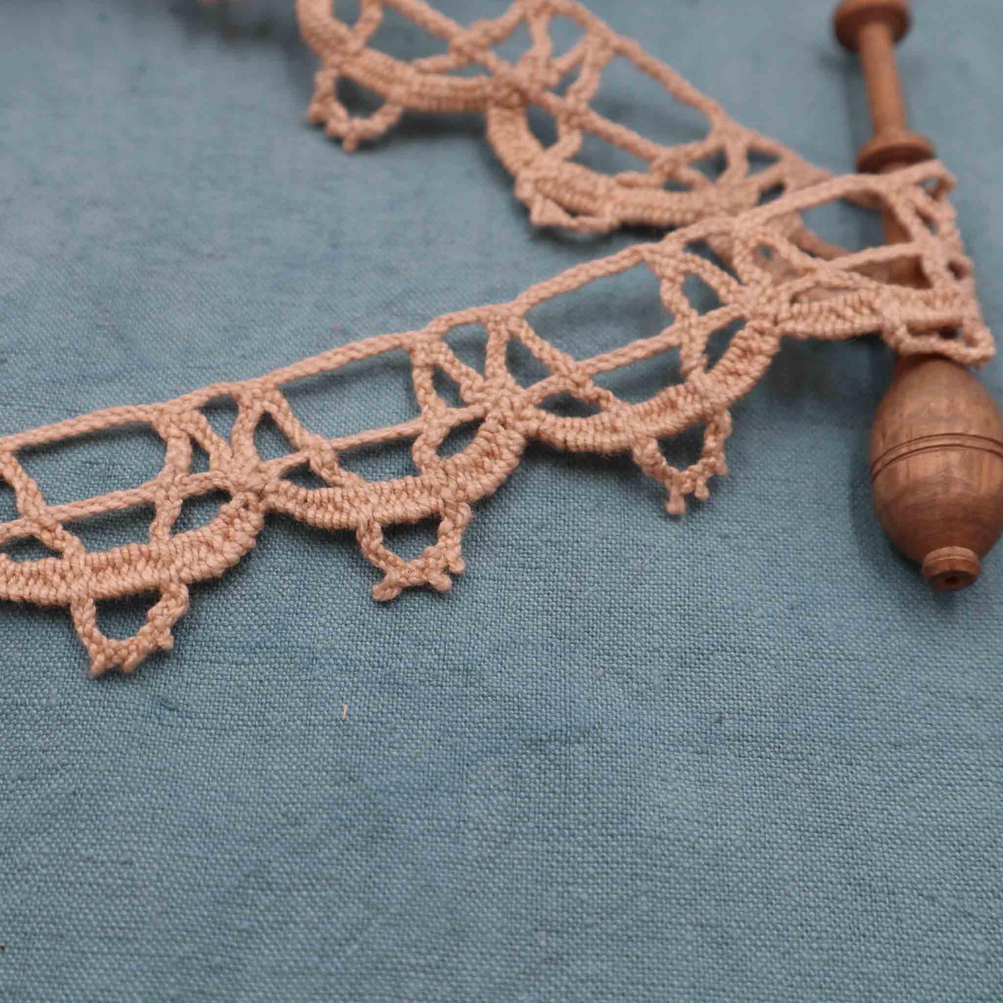 Handmade Hemp Lace Trim - Bobbins&Needles